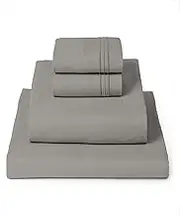 Mellanni Queen Sheets Set - 4 PC Iconic Collection Bedding - Hotel Luxury, Extra Soft, Cooling Bed Sheets - Wrinkle, Fade, Stain Resistant (Queen, Taupe)