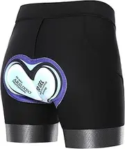 [GERZHIUBN] Women's Cycling Shorts 5D Padded Bike Biking Bicycle Underwear Shorts Quick-Dry Anti-Slip