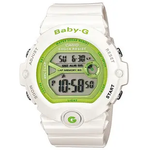 【CASIO 卡西歐】Baby-G 繽紛撞色 BG-6903-7 防水電子錶 運動女錶 白/綠 台南 時代鐘錶