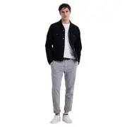 Replay Mens Denim Comfort Jacket w/ Buttons Black