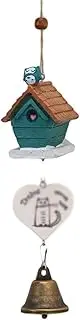 Wind Chimes Witches Bells FengShui Lucky Bell,Gift Bird House Cage Outdoor Indoor Pastoral Window Wind Bell Garden,Hanging,Home Decoration Gift Memorial Chime Exquisite (Color : B, Size : 9.4in)