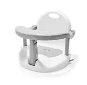Baby Bathtub Seat Bathing Changing Easier comfortable Fun White and Grey