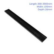 300-3900mm Black Tile insert Linear Bath Shower Drain Floor Grate Waste 100mm Wide