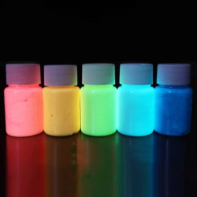 5 Pcs Luminous Paint Fluorescent Coating Glow Dark Face Reflective The