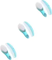 MERRYHAPY 3 Sets Newborn Infant Brush Comb Kit Static-Free Smooth for Baby's Hair Promotes Circulation No Scratch Design