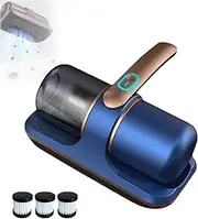 Puresleepy Handheld Deep Mattress Vacuum Cleaner, Cordless for Bedding, Sofas, Carpets (Blue)