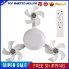 E27 Socket Ceiling Fans with Lights Drone Shape LED Light (White E27 3 heads)
