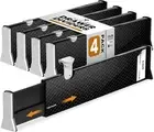 Adjustable Drawer Dividers 4 Pack, 4” High, 15.5-21” Long, Dresser Drawer Org...