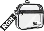[RE ROUGH ENOUGH] Rough Enough Clear TSA Approved Toiletry Bag Quart Size Travel Bag Pouch for Toiletries 311 Carry on Bag Airport TSA Compliant Black