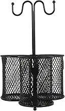 Zerodeko Multi-grid Iron Chopstick Holder Utensil Rack Dishwasher Safe Chopstick Basket Space-saving