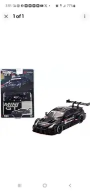 Mini GT 1:64 Super GT Nissan GT-R Nismo GT500 2021 Prototype BLACK #230 A1