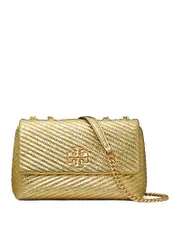 Tory Burch Kira Metallic Quilted Leather Shoulder Bag