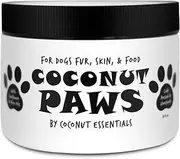 Coconut Paws Coconut Oil for Dogs Skin and Coat, Itching Relief, Hot spot Treatment, Hair Loss, aceite de Coco para Perros| w/Olive & Sunflower Oils | Vet Recommended 8oz - Coconut Essentials