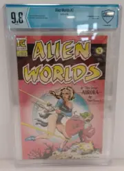 DAVE STEVENS COVER ALIEN WORLDS #2 CBCS 9.8 Aurora Classic Pacific Comics Sexy