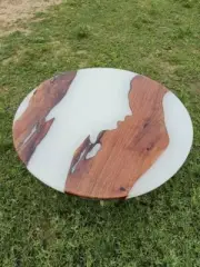 Round Epoxy Coffee Tabletop Custom made epoxy resin tabletop for Home Decor