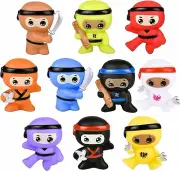 Rubber Ninja Assortment (2.5") Karate Stars Stick Holding Ninja Figures