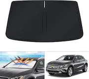 Custom Fit Windshield Sun Shade for Mercedes Benz GLA 2015-2020 Accessories Window Sunshade Foldable Sun Visor Protector Blocks UV Rays Keep Your Car Cooler