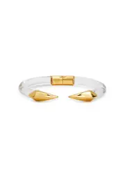 Alexis Bittar Pyramid Lucite and 14kt Gold-plated Bracelet ONE SIZE