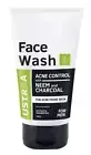@ Ustraa Anti Acne Neem And Charcoal Face Wash For Men 100Gram