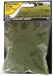 12MM Static Grass Medium Green