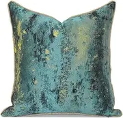 CVBFDB Model Room Cushion Green Abstract Pattern Hotel B&B Living Room Bay Window Pillowcase(45cm*45cm)