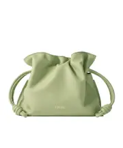 Mini Flamenco clutch in nappa calfskin One size Light Pear