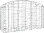 Arched Gabion Basket 150x50x80/100cm Galvanised Iron - Modern Garden Planter for Outdoor Decor, Durable & Weather-Resistant