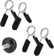 4pcs Spring Clip Collars, Barbell Clamps for Weight Bar Dumbbells Gym Fitness Training Weight Lifting Equipment