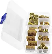 50pcs Self Tapping Thread Inserts Thread Repair Inserts Carbon Steel Self Tapping Thread Slotted Inserts Thread Repair Tool for Automotive
