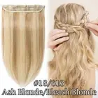 Clip in One Piece Remy Human Hair Weft Extensions 3/4Full Head Any Colors THICK
