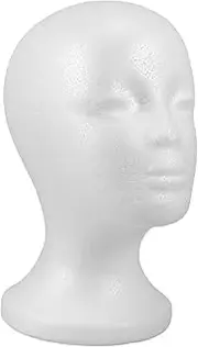 Outanaya Mannequin Head Stand for Hats and Wigs Lightweight Portable Display for DIY Styling for Photo Shoots and Mall Showcases Durable Women Mannequin Head