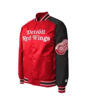 STARTER Mens Detroit Red Wings Varsity Jacket
