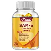 SAM-e Complete 200mg - Mood Support Supplement,Joint,Brain Health, Liver Support