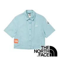 在飛比找PChome商店街優惠-【THE NORTH FACE 美國】女短袖襯衫『淺藍』NF