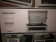 NEW-Crosley Voyager Vinyl Record Player with Speakers with wireless Bluetooth