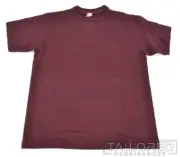 NWT - WAREHOUSE & CO Burgundy 100% Cotton Casual Plain T-Shirt JAPAN - LARGE