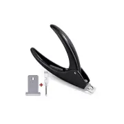 Nail Art Edge Cutter Acrylic False Clipper Tips Manicure Trimmer Clipper - Black