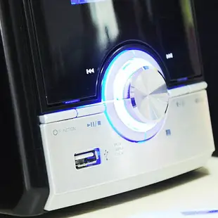 韓國現代HYUNDAI多功能CD組合音響USB家用CD機鐘控音響定時播放