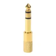 Plug 6.35mm Male To 3.5mm Female Adapter Connector Gold Plated