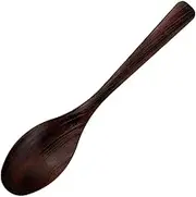 Fukui Craft 48051230 Dishwasher-Safe Rice Bowl Steamed Spoon (Wood Grain Style), Walnut