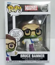 BRUCE BANNER - Don't Make Me Angry Marvel Funko POP! #1417 Bobblehead Figure NEW