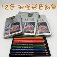 在飛比找松果購物優惠-寶貝屋 12色 油性彩色鉛筆 彩鉛套裝 六角色鉛筆 兒童繪畫