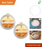 Mrs. Anderson's Dual Pie Crust Shield, Fits 9.5 & 10-Inch Plates, Set of 2