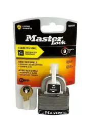 Master Lock 5SSKAD Stainless Steel Outdoor Padlock with Key