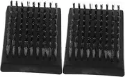 Abaodam 2Pcs Barbecue Grill Cleaner Brush Multi Function Brush for Grill Cleaning Durable Wire Bristles for Outdoor Grilling and Maintenance