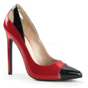 Valentine Gift: SEXY-22 (Red-Blk Pat) (SEXY22/R-B) (Pleaser USA) 6