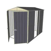 Build-a-Shed 1.5 x 2.3 x 2.3m Single Sliding Side Door Gable Shed - Grey