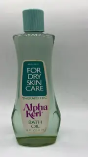 NOS Vtg 1980’s Alpha Keri BATH OIL 16 oz Unused Movie Prop vintage collection