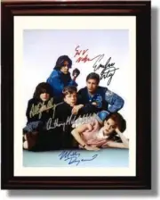 16x20 Framed Cast of the Breakfast Club Autograph Promo Print