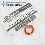 Genuine Nissan 10 pcs Engine Oil Drain Plug Crush Washer Gaskets 11026-01M02